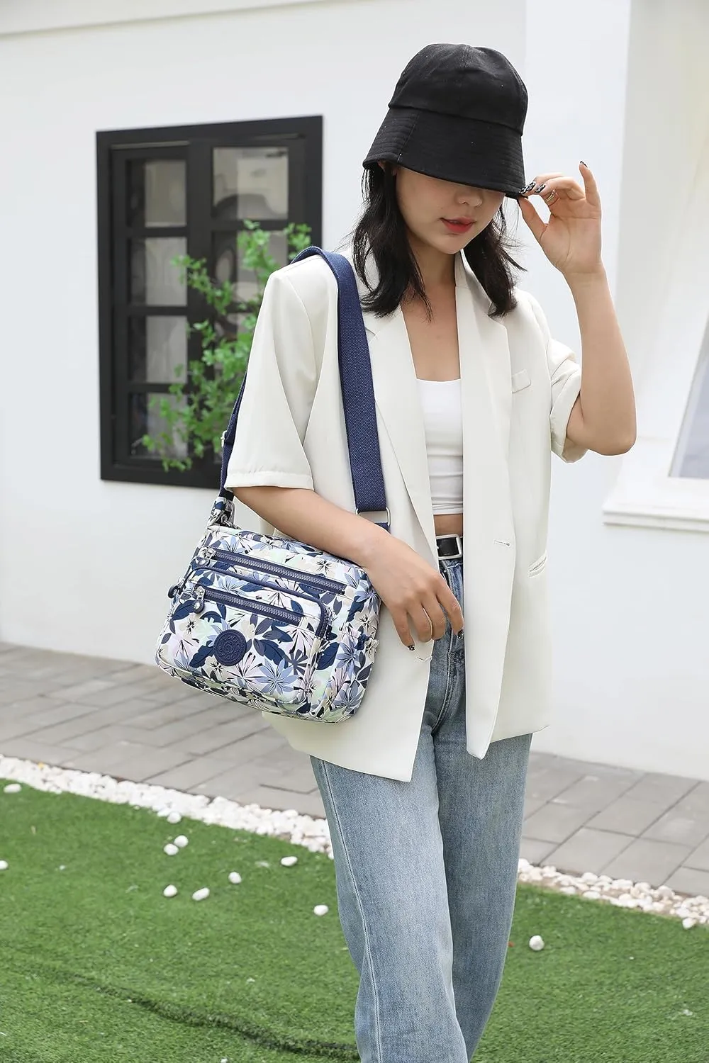 Women Shoulder Handbag Roomy Multiple Pockets Bag Ladies Crossbody Purse Tote Top Handle Satchel