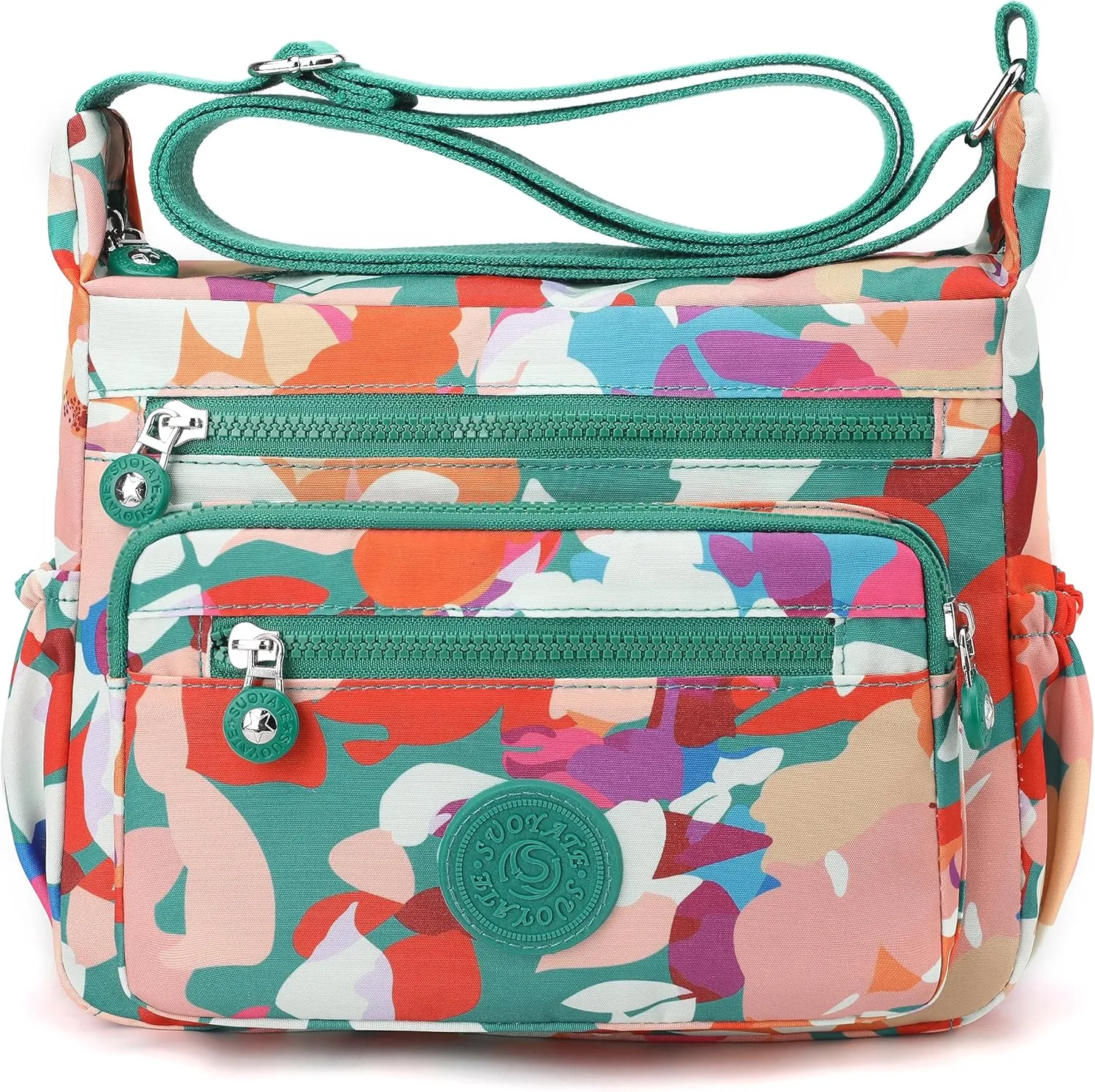 Women Shoulder Handbag Roomy Multiple Pockets Bag Ladies Crossbody Purse Tote Top Handle Satchel