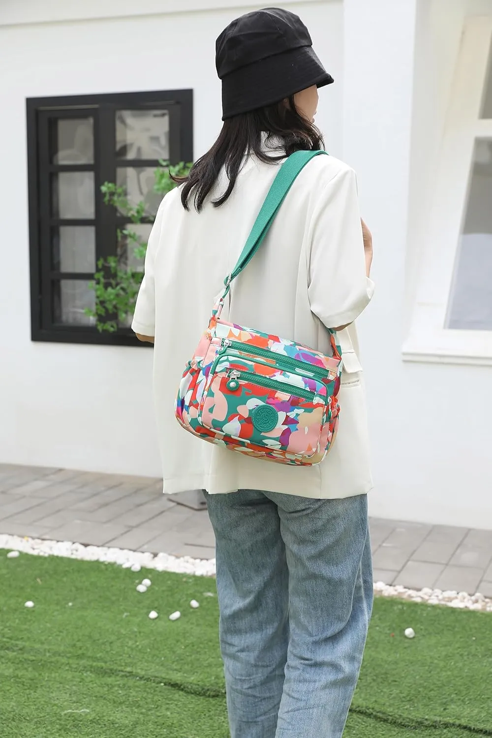 Women Shoulder Handbag Roomy Multiple Pockets Bag Ladies Crossbody Purse Tote Top Handle Satchel