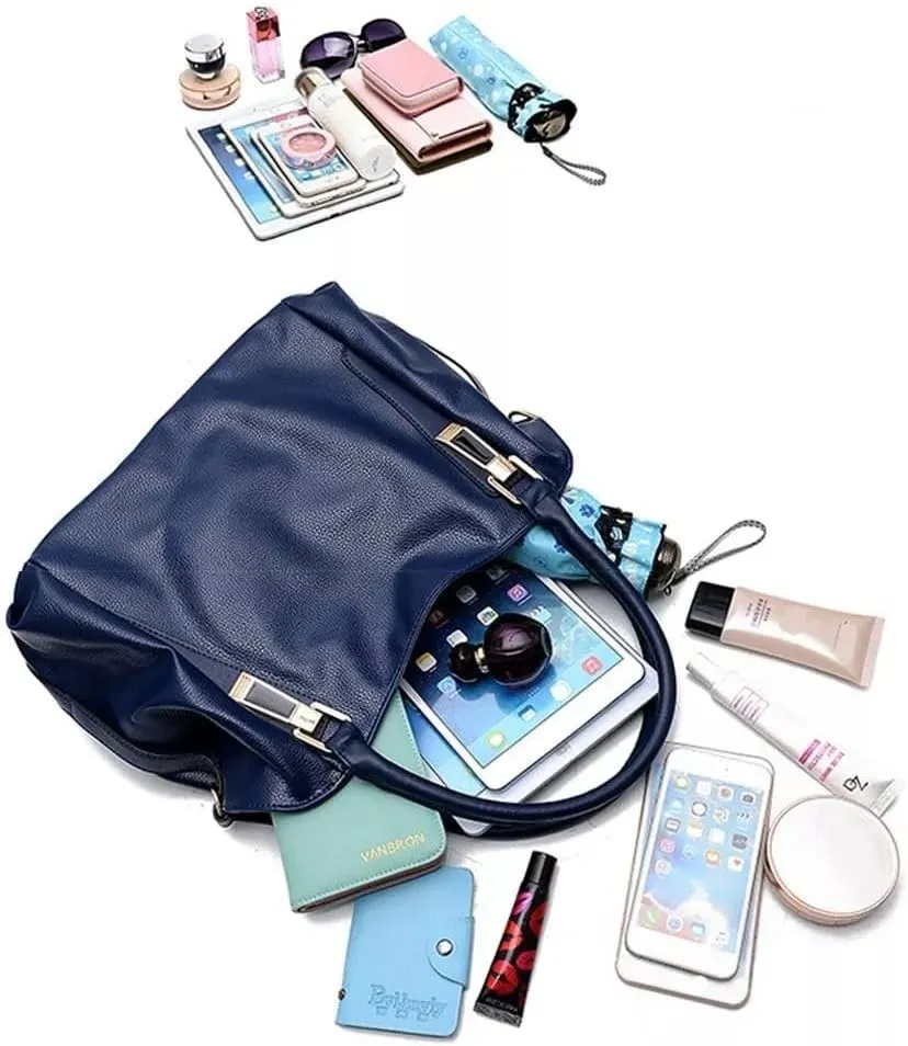 Women Tote Bag Handbags PU Leather Fashion Hobo Shoulder Bags with Adjustable Shoulder Strap