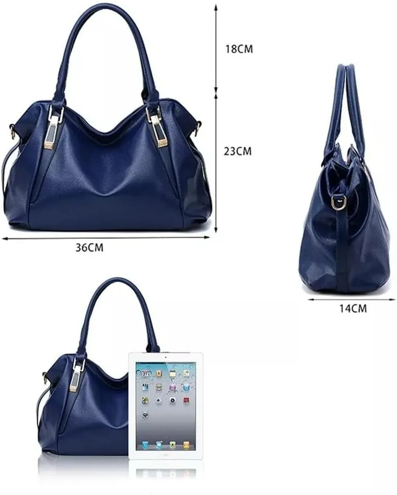 Women Tote Bag Handbags PU Leather Fashion Hobo Shoulder Bags with Adjustable Shoulder Strap