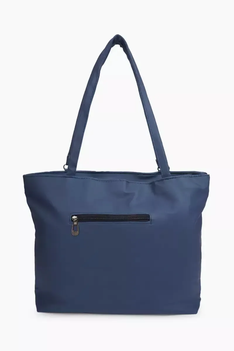 Women's Beaded Casual Hand Bag - Blue