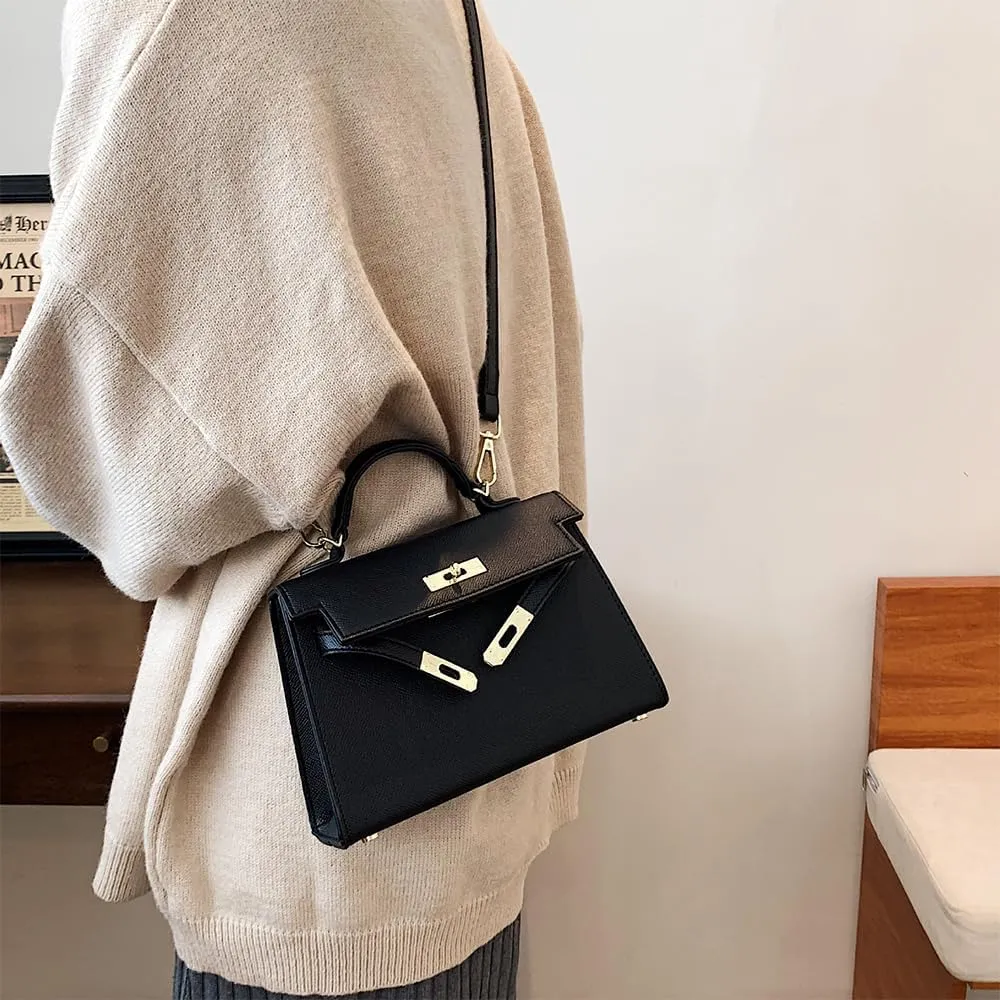 Women's Crossbody Bag,High-end Light Luxury Soft PU Leather Purse Shoulder Bag