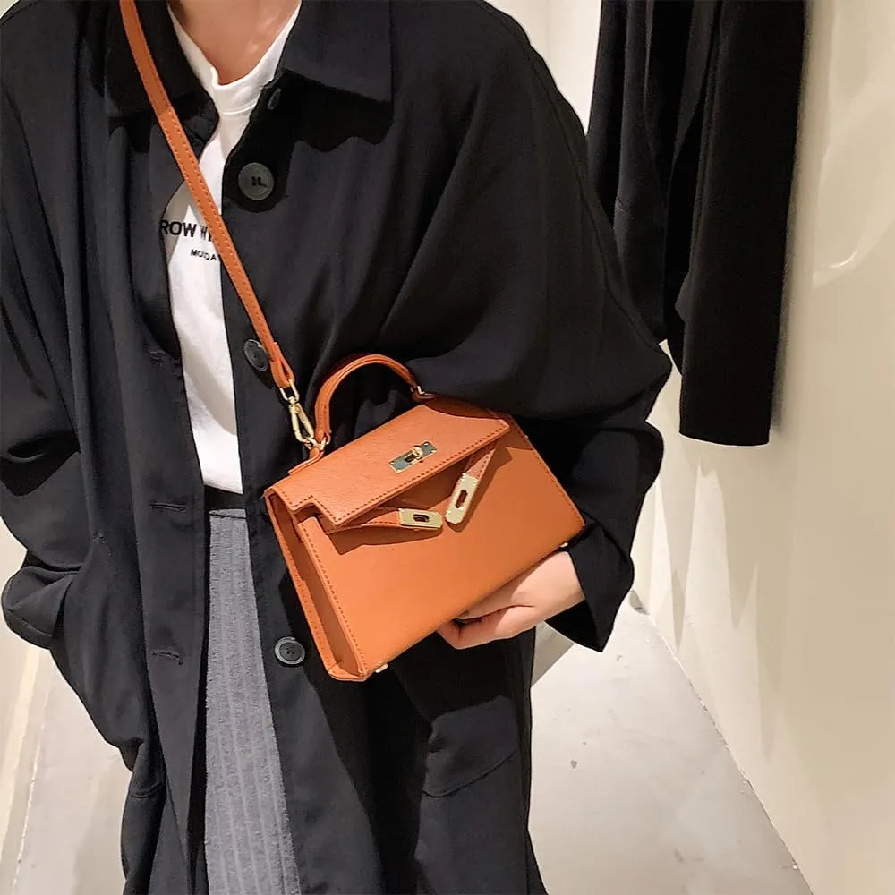 Women's Crossbody Bag,High-end Light Luxury Soft PU Leather Purse Shoulder Bag