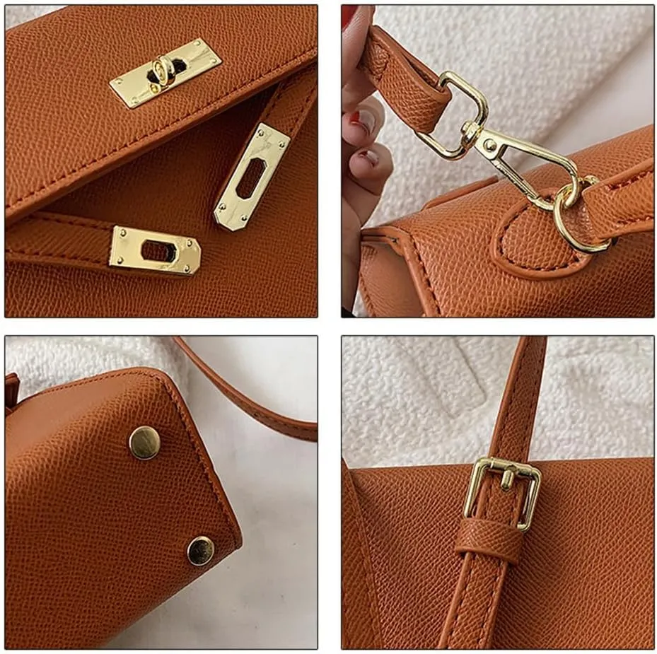 Women's Crossbody Bag,High-end Light Luxury Soft PU Leather Purse Shoulder Bag