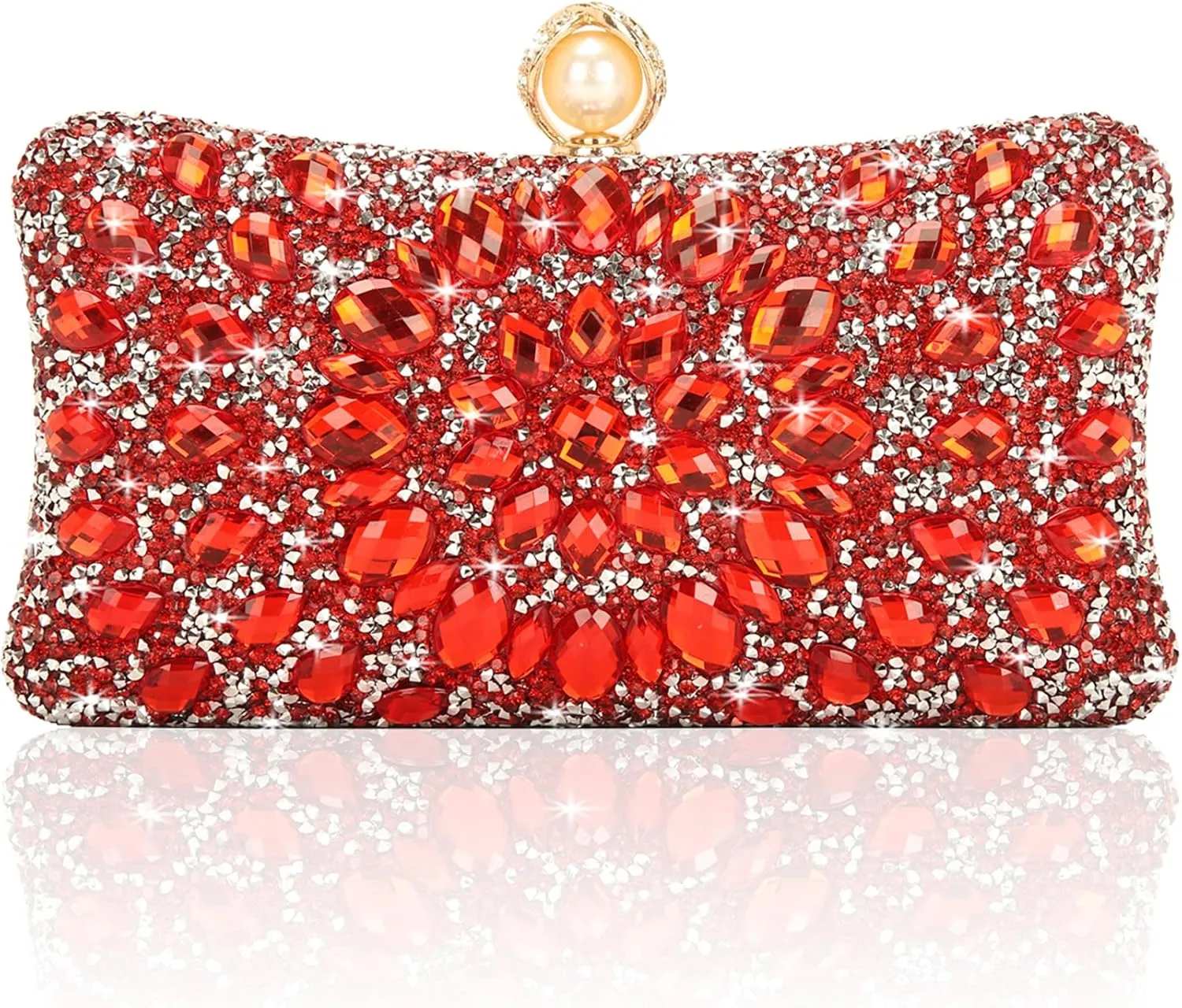 Women's Evening Bags Sparkly Rhinestone Clutch Purses Luxury Handbags