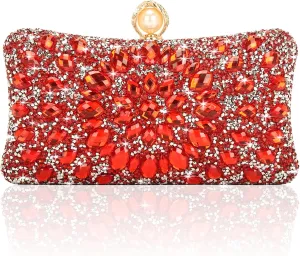 Women's Evening Bags Sparkly Rhinestone Clutch Purses Luxury Handbags