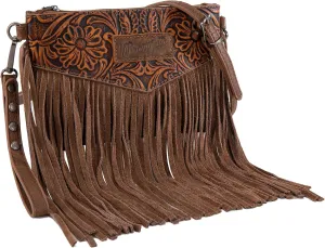Wrangler Crossbody Small Purse for Women Wristlet Fringe Bag Western Purse