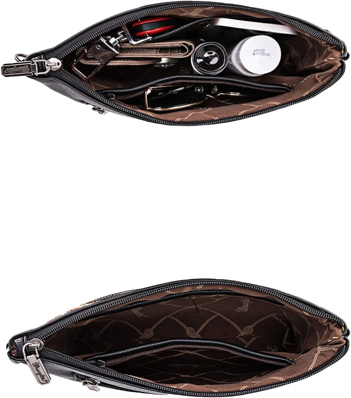 Wrangler Western Cowhide Crossbody Bags for Women Clutch Wristlet Purse