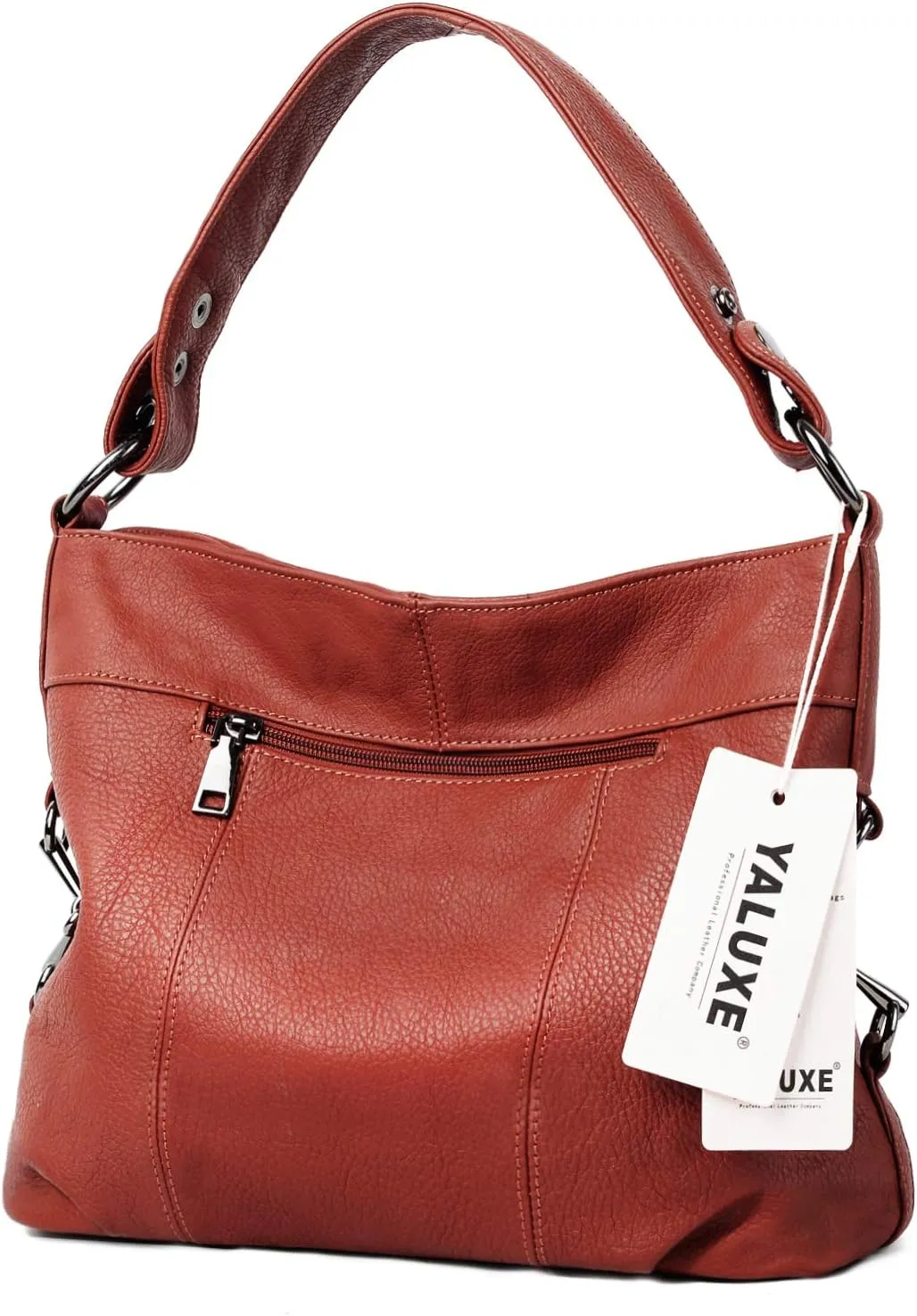 YALUXE Genuine Leather Shoulder Bags Stylish Hobo Handbags Purses Crossbody Bags for Women