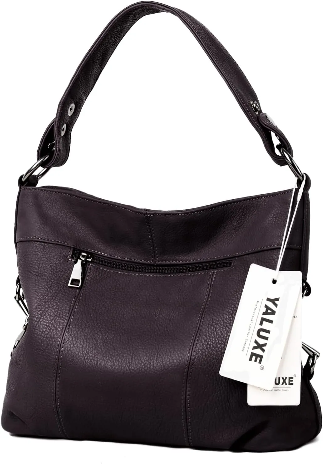 YALUXE Genuine Leather Shoulder Bags Stylish Hobo Handbags Purses Crossbody Bags for Women