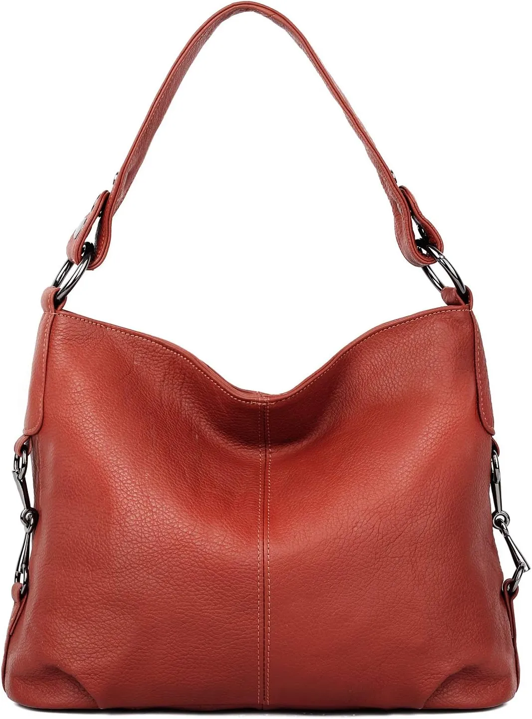 YALUXE Genuine Leather Shoulder Bags Stylish Hobo Handbags Purses Crossbody Bags for Women