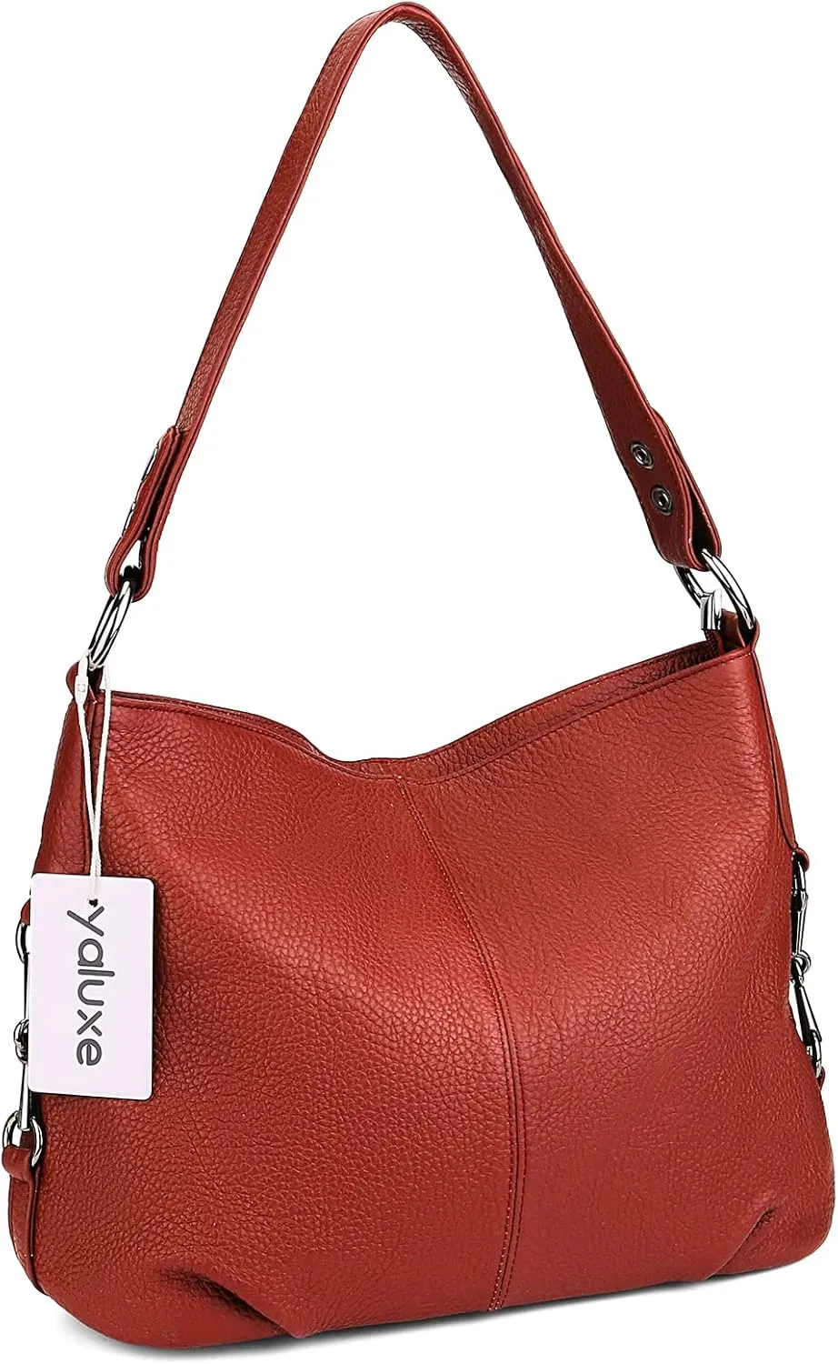 YALUXE Genuine Leather Shoulder Bags Stylish Hobo Handbags Purses Crossbody Bags for Women