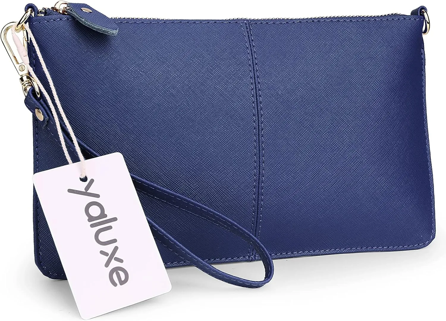 YALUXE Genuine Leather Wristlet Handbags Purses Cell Phone Pocket Clutch Wallet Crossbody Bags for Women