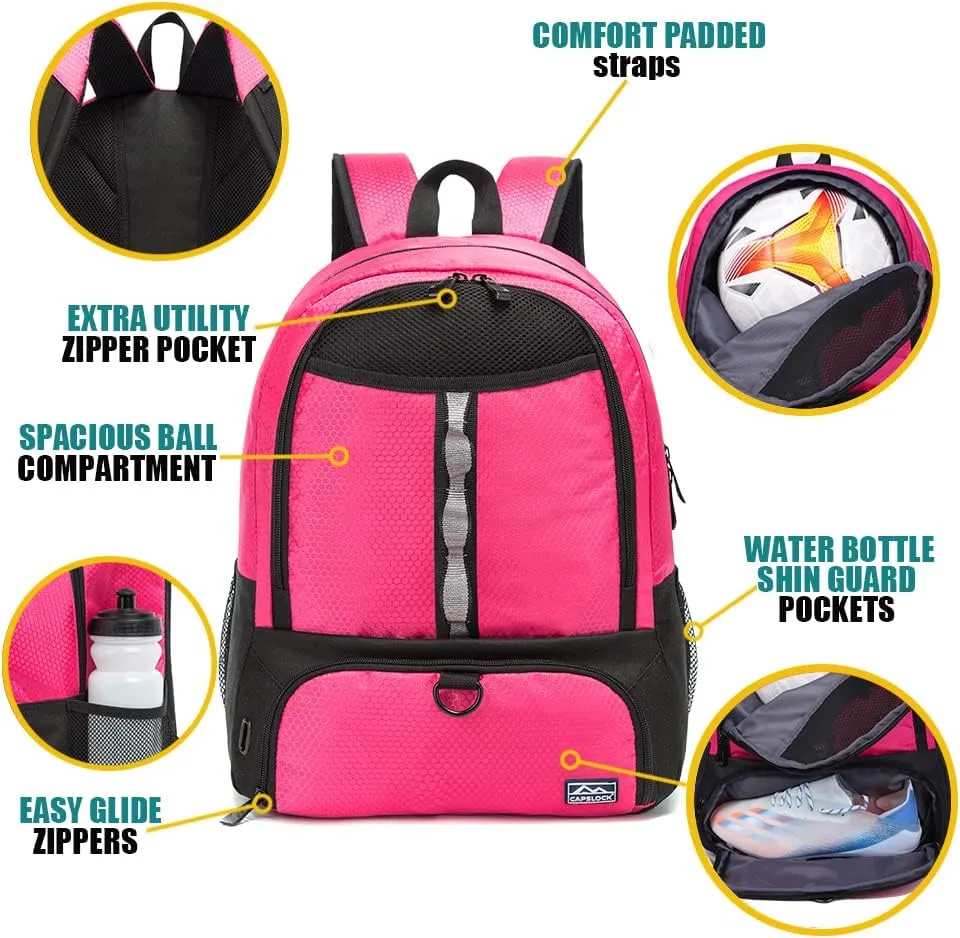 Youth Soccer Bags Soccer Backpack Basketball vollyball Football Bag& Backpack Kids Ages 6 and Up Sports Gym Bag