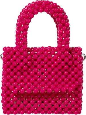 YUSHINY Acrylic Beaded Macaron Color Cube Box Bag Evening Handbag with Detachable Strap Chain