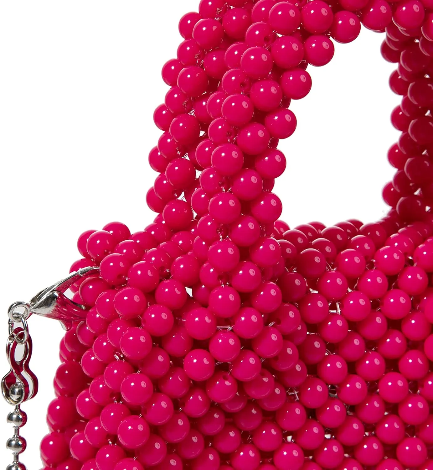 YUSHINY Acrylic Beaded Macaron Color Cube Box Bag Evening Handbag with Detachable Strap Chain