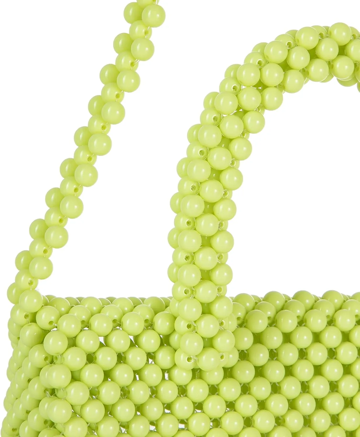 YUSHINY Women Acrylic Beaded Clutch Macaron Color Message Bag with Strap for Wedding Evening Party